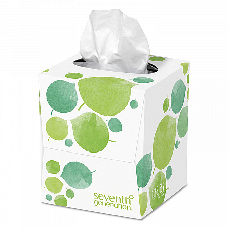 100% Recycled Facial Tissue, 2-Ply, White, 85 Sheets/Box, 36 Boxes/Carton (13719CT)