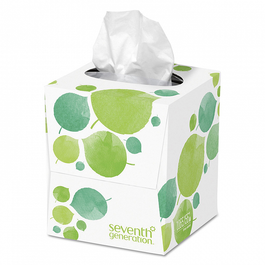 100% Recycled Facial Tissue, 2-Ply, White, 85 Sheets/Box, 36 Boxes/Carton (13719CT)
