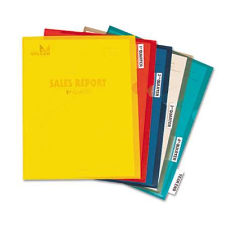 C-Line Heavyweight Project Folders with Index Tabs, 1/5-Cut Tab, Letter Size, Assorted Colors, 25/Box (62140)