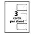 Avery Laminated Laser/Inkjet ID Cards, 2 1/4 x 3 1/2, White, 30/Box (5361)