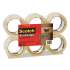 Scotch 3750 Commercial Grade Packaging Tape, 3" Core, 1.88" x 54.6 yds, Clear, 6/Pack (37506)