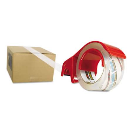 Scotch 3850 Heavy-Duty Packaging Tape with DP300 Dispenser, 3" Core, 1.88" x 54.6 yds, Clear, 12/Pack (385012DP3)