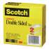 Scotch Double-Sided Tape, 3" Core, 0.75" x 36 yds, Clear, 2/Pack (6652P3436)