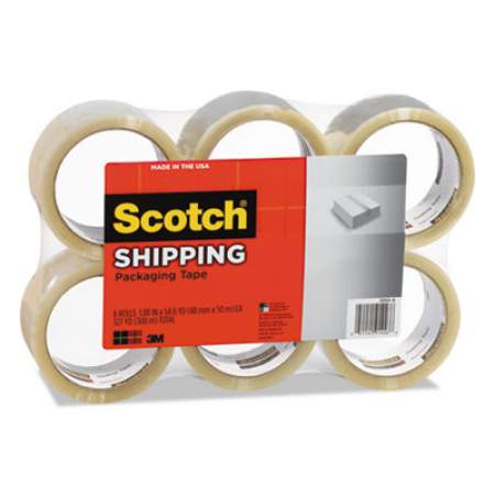 Scotch 3350 General Purpose Packaging Tape, 3" Core, 1.88" x 54.6 yds, Clear, 6/Pack (33506)