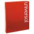 Universal Four-Section Pressboard Classification Folders, 1 Divider, Letter Size, Red, 10/Box (10250)