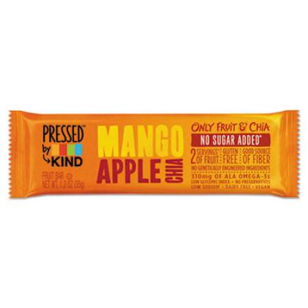 Pressed by KIND Bars, Mango Apple Chia, 1.2 oz Bar, 12/Box (24063)
