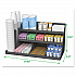 Extra Large Coffee Condiment and Accessory Organizer, 14 Compartments, 24 x 11.8 x 12.5, Black (COMORG02BLK)