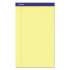 Ampad Perforated Writing Pads, Wide/Legal Rule, 50 Canary-Yellow 8.5 x 14 Sheets, Dozen (20230)
