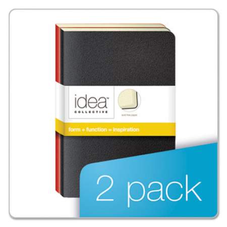 TOPS Idea Collective Journal, Soft Cover, 1 Subject, Wide/Legal Rule, Assorted Covers, 5.5 x 3.5, 40 Sheets, 2/Pack (56876)