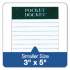 TOPS Docket Ruled Perforated Pads, Medium/College Rule, 50 White 3 x 5 Sheets, 12/Pack (64680)