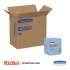 WypAll L40 Wiper, 1/4 Fold, Blue, 12 1/2 x 12, 56/Box, 12 Boxes/Carton (05776)