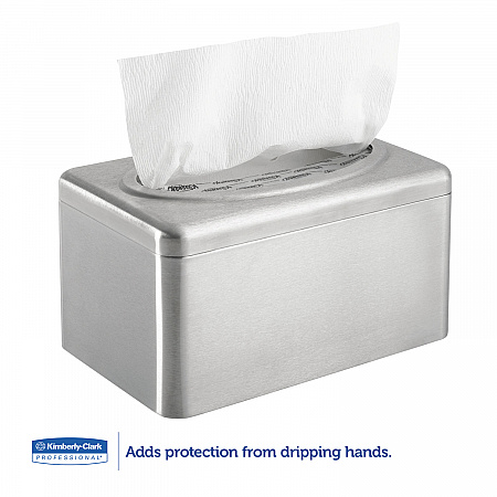 Folded Towel Dispenser, 10.4 x 6.1 x 5.4, Stainless Steel (09924)