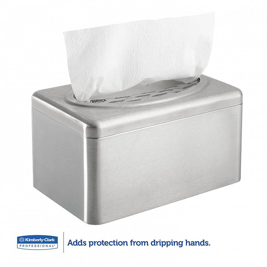 Folded Towel Dispenser, 10.4 x 6.1 x 5.4, Stainless Steel (09924)
