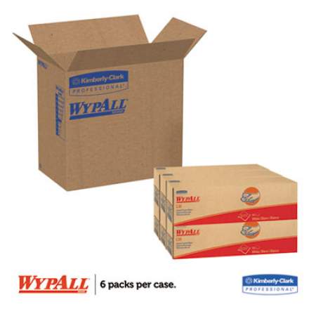 WypAll L30 Towels, POP-UP Box, 9 4/5 x 16 2/5, 120/Box, 6 Boxes/Carton (05816)