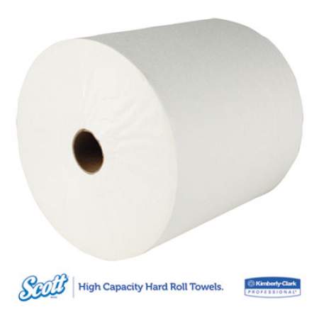 Scott Essential Hard Roll Towel, 1.5" Core, 8 x 800ft, White, 12 Rolls/Carton (01040)