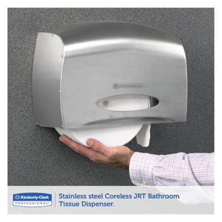 Scott Pro Coreless Jumbo Roll Tissue Dispenser, EZ Load, 6x9.8x14.3, Stainless Steel (09601)
