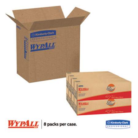 WypAll L30 Towels, POP-UP Box, 9 4/5 x 16 2/5, 100/Box, 8 Boxes/Carton (05800)