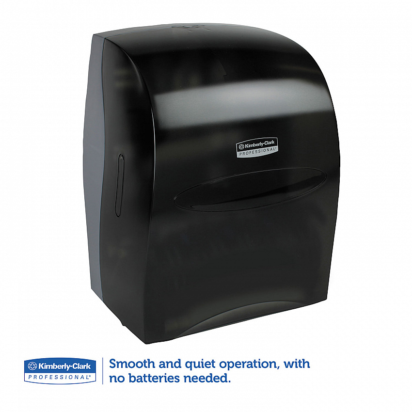 Sanitouch Hard Roll Towel Dispenser, For 1.75" Core, 12.63 x 10.2 x 16.13, Smoke (09996)