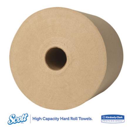 Scott Essential Hard Roll Towels, 1.5" Core, 8 x 800ft, Natural, 12 Rolls/Carton (04142)
