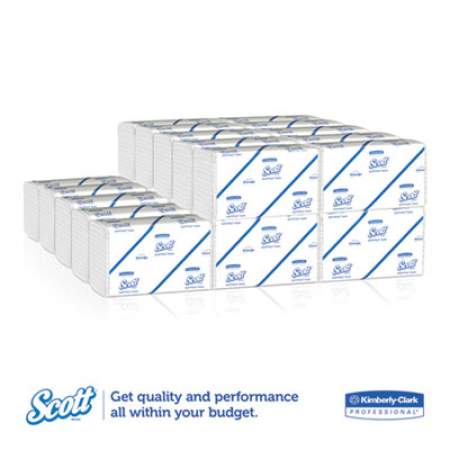 Pro Scottfold Towels, 7 4/5 x 12 2/5, White, 175 Towels/Pack, 25 Packs/Carton (01960)