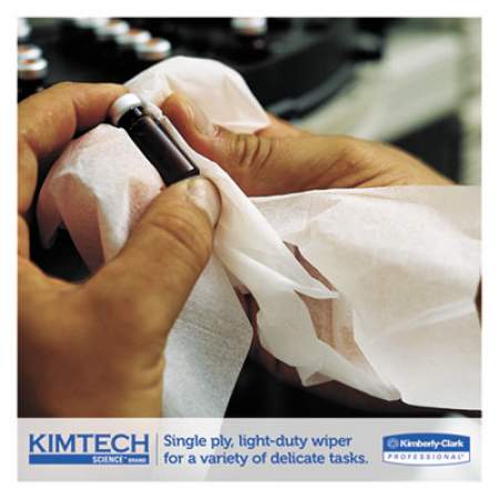 Kimtech Kimwipes Delicate Task Wipers, 1-Ply, 11 4/5 x 11 4/5, 196/Box, 15 Boxes/Carton (34133)