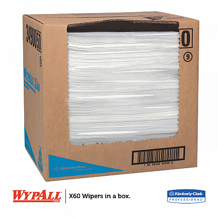 General Clean X60 Cloths, Flat Sheet, 12.5 x 16.8, White, 150/Box, 6 Boxes/Carton (34900)