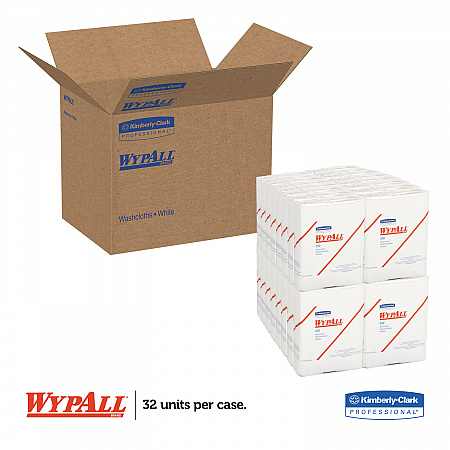 X50 Cloths, 1/4 Fold, 12.5 x 10, White, 26/Pack, 32 Packs/Carton (35025)