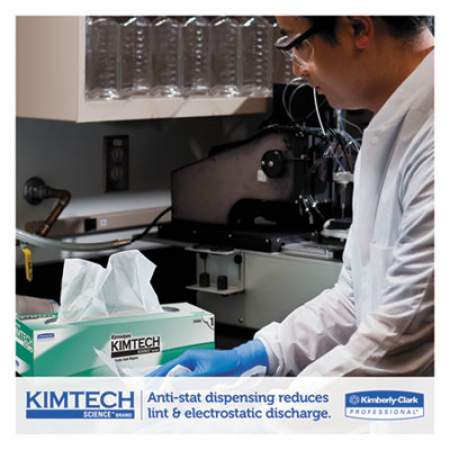 Kimtech Kimwipes Delicate Task Wipers, 1-Ply, 14 7/10 x 16 3/5, 140/Box, 15 Boxes/Carton (34256CT)