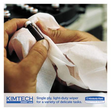 Kimtech Kimwipes, Delicate Task Wipers, 1-Ply, 4 2/5 x 8 2/5, 280/Box,16800/Ct (34155CT)