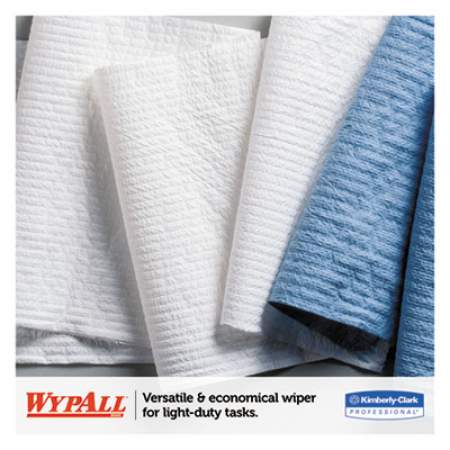 WypAll X50 Cloths, Jumbo Roll, 9 4/5 x 13 2/5, White, 1100/Roll (35015)