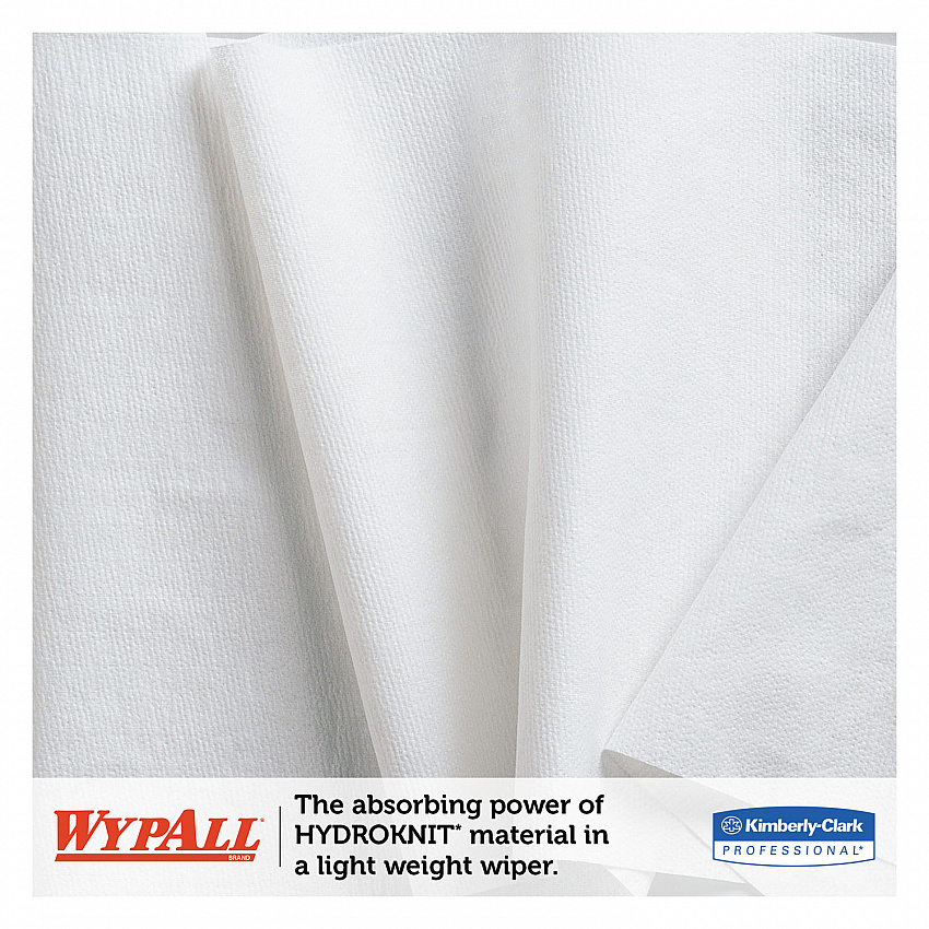 General Clean X60 Cloths, 1/4 Fold, 11 x 23, White, 100/Box, 9 Boxes/Carton (34770)