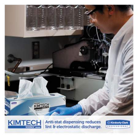 Kimtech Kimwipes Delicate Task Wipers, 2-Ply, 14 7/10 x 16 3/5, 90/Box, 15 Boxes/Carton (34721)