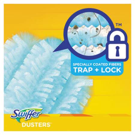 Swiffer Refill Dusters, Dust Lock Fiber, Light Blue, Lavender Vanilla Scent, 10/Box (21461BX)