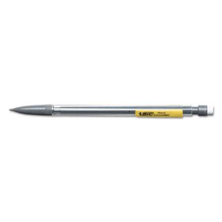 BIC Xtra-Precision Mechanical Pencil, 0.5 mm, HB (#2.5), Black Lead, Clear Barrel, Dozen (MPF11)