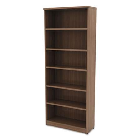 Alera Valencia Series Bookcase, Six-Shelf, 31 3/4w x 14d x 80 1/4h, Mod Walnut (VA638232WA)