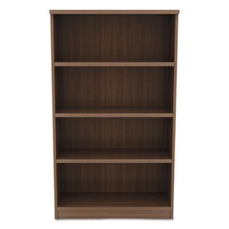 Alera Valencia Series Bookcase, Four-Shelf, 31 3/4w x 14d x 54 7/8h, Modern Walnut (VA635632WA)