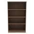 Alera Valencia Series Bookcase, Four-Shelf, 31 3/4w x 14d x 54 7/8h, Modern Walnut (VA635632WA)