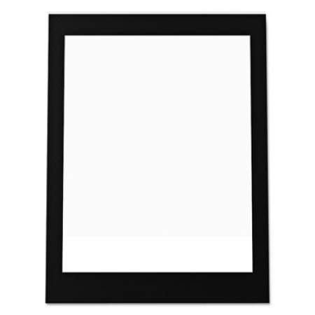 deflecto Superior Image Black Border Sign Holder, 5 x 7, Slanted, Black/Clear (69575)