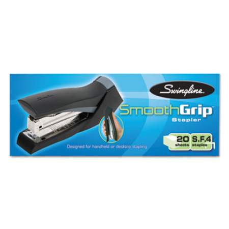 Swingline SmoothGrip Stapler, 20-Sheet Capacity, Black/Gray (79410)