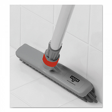 SmartColor Swivel Corner Brush, Black Polypropylene Bristles, 8.83