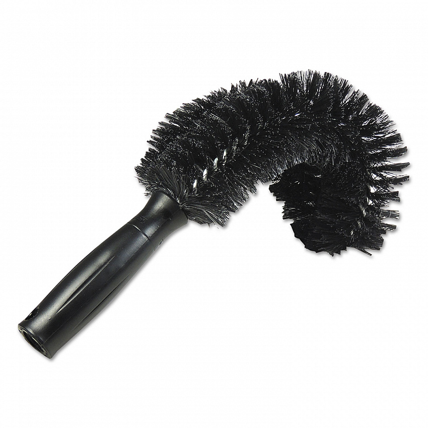StarDuster Pipe Brush, Green Polypropylene Bristles, 7.5" Brush, 6" Black Plastic Handle (PIPE)