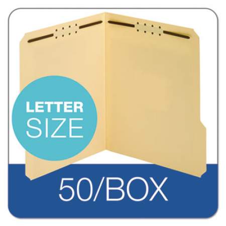 Pendaflex Top Tab 2-Fastener Folder, 1/3-Cut Tabs, Letter Size, Manila, 50/Box (1453718PT)