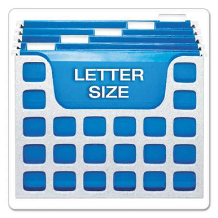 Pendaflex Desktop File With Hanging Folders, Letter Size, 6" Long, Granite (23054)