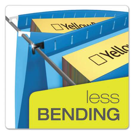 Pendaflex SureHook Hanging Folders, Letter Size, 1/5-Cut Tab, Assorted, 20/Box (615215ASST)