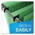 Pendaflex SureHook Hanging Folders, Letter Size, 1/5-Cut Tab, Bright Green, 20/Box (615215BGR)