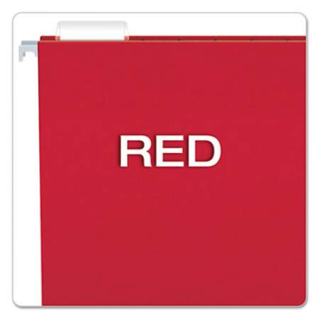 Pendaflex Colored Hanging Folders, Letter Size, 1/5-Cut Tab, Red, 25/Box (81608)