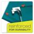 Pendaflex Colored Reinforced Hanging Folders, Letter Size, 1/5-Cut Tab, Teal, 25/Box (415215TEA)