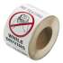 LabelMaster No Texting Self-Adhesive Labels, NO TEXTING WHILE DRIVING, 6.5 x 4.5, White/Black/Red, 500/Roll (RT30)