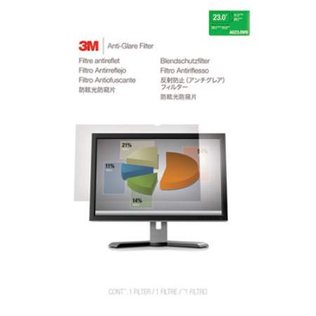 3M Antiglare Frameless Filter for 23" Widescreen Monitor, 16:9 Aspect Ratio (AG230W9)