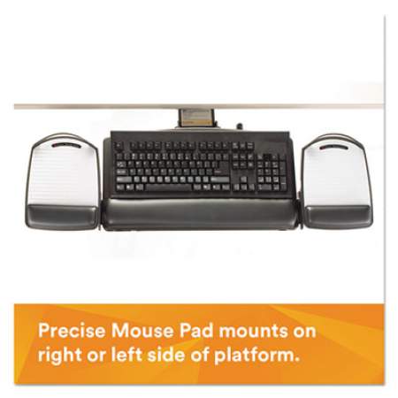 3M Knob Adjust Keyboard Tray With Highly Adjustable Platform, Black (AKT80LE)